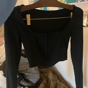 SHEIN corset black top